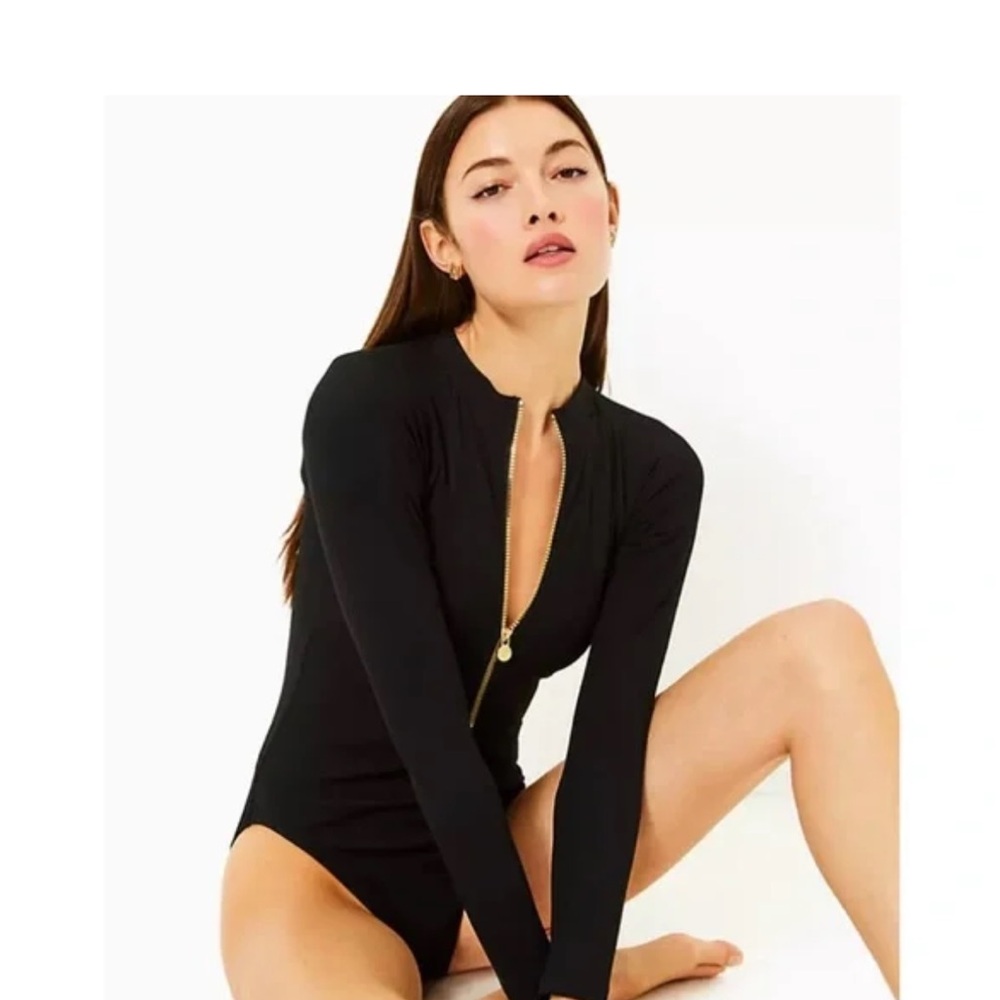 NWT Lilly Pulitzer Randee Rashguard One-Piece Swimsuit